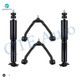 Set of 4 Front Upper Control Arm Ball Joint-Shock Absorber For 2003-2014 Chevrolet Express 1500
