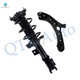 Front Left Lower Control Arm Ball Joint-Quick Complete Strut-Coil Spring Assembly For 2016-2020 KIA Optima L4 2.0L