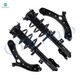 Set of 4 Front Lower Control Arm Ball Joint-Quick Complete Strut-Coil Spring Assembly For 2017-2022 KIA Sportage