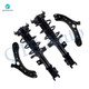Set of 4 Front Lower Control Arm Ball Joint-Quick Complete Strut-Coil Spring Assembly For 2016-2020 KIA Optima