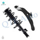 Front Left Lower Control Arm Ball Joint-Quick Complete Strut-Coil Spring Assembly For 2007-2010 Toyota Sienna 7 Passenger