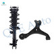 Front Right Lower Control Arm Ball Joint-Quick Complete Strut-Coil Spring Assembly For 2012-2015 Honda Civic Sedan