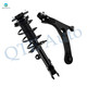 Front Right Lower Control Arm Ball Joint-Quick Complete Strut-Coil Spring Assembly For 2014-2019 Toyota Corolla