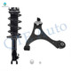 Front Left Lower Control Arm Ball Joint-Quick Complete Strut-Coil Spring Assembly For 2006-2011 Honda Civic Coupe