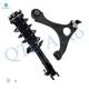 Front Right Lower Control Arm Ball Joint-Quick Complete Strut-Coil Spring Assembly For 2006-2011 Acura CSX
