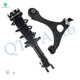 Front Right Lower Control Arm Ball Joint-Quick Complete Strut-Coil Spring Assembly For 2006-2011 Honda Civic Coupe