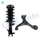 Front Left Lower Control Arm Ball Joint-Quick Complete Strut-Coil Spring Assembly For 2012-2015 Honda Civic