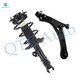 Front Left Lower Control Arm Ball Joint-Quick Complete Strut-Coil Spring Assembly For 2019-2022 Toyota Corolla