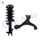 Front Right Lower Control Arm Ball Joint-Quick Complete Strut-Coil Spring Assembly For 2012-2015 Honda Civic