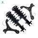 Set of 4 Front Lower Control Arm Ball Joint-Quick Complete Strut-Coil Spring Assembly For 2012-2015 Honda Civic