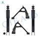 Set of 4 Front Lower Control Arm Ball Joint-Shock Absorber For 2000-2006 GMC Yukon XL 1500 Monotube Performance Upgrade