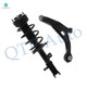 Front Left Lower Control Arm-Quick Complete Strut-Coil Spring Assembly For 2007-2009 Chrysler Sebring