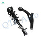 Front Right Lower Control Arm-Quick Complete Strut-Coil Spring Assembly For 2007-2010 Chrysler Sebring