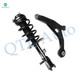 Front Left Lower Control Arm-Quick Complete Strut-Coil Spring Assembly For 2008-2010 Chrysler Sebring FWD