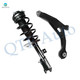 Front Right Lower Control Arm-Quick Complete Strut-Coil Spring Assembly For 2008-2010 Chrysler Sebring