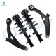 Set of 4 Front Lower Control Arm-Quick Complete Strut-Coil Spring Assembly For 2008-2010 Chrysler Sebring