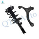 Front Left Lower Control Arm Ball Joint-Quick Complete Strut-Coil Spring Assembly Replacement For 2007-2009 Hyundai Santa FE GLS