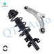 Front Left Lower Control Arm Ball Joint-Quick Complete Strut-Coil Spring Assembly Replacement For 2015-2017 Chrysler 200 AWD