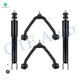 Set of 4 Front Upper Control Arm Ball Joint-Shock Absorber Replacement For 2002-2006 Cadillac Escalade EXT Monotube Performance Upgrade