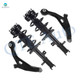 Set of 4 Front Lower Control Arm-Quick Complete Strut-Coil Spring Assembly Replacement Fit For 2008-2014 Dodge Avenger V6