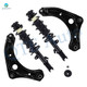 Set of 4 Front Lower Control Arm Ball Joint-Quick Complete Strut-Coil Spring Assembly For 2012-2019 Nissan Versa