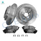 Set of 6 Rear 265mm Drilled Slotted Brake Disc Rotors-Ceramic Brake Pad Kit For 2005 2006 Saab 9-2X