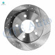 Set of 12 Front 278mm-Rear 265mm Drilled Slotted Brake Disc Rotors-Ceramic Brake Pad Kit For 2007-2013 Mazda 3