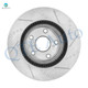 Set of 12 Front 296mm-Rear 281mm Drilled Slotted Brake Disc Rotors-Ceramic Brake Pad Kit For 2013-2018 Toyota Avalon