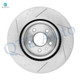 Set of 12 Front 325mm-Rear 330mm Drilled Slotted Brake Disc Rotors-Ceramic Brake Pad Kit For 2009-2019 Ford Flex