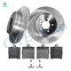 Set of 6 Rear 290mm Drilled Slotted Brake Disc Rotors-7647-D779 Ceramic Brake Pad Kit For 2003-2005 Mercedes-Benz C240