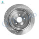 Set of 12 Front 293mm-Rear 265mm Drilled Slotted Brake Disc Rotors-Ceramic Brake Pad Kit For 2005 2006 Saab 9-2X
