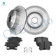 Set of 6 Rear 320mm Brake Disc Rotors-D1057 7964 Ceramic Brake Pad Kit For 2006-2010 Chrysler 300