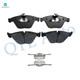 Set of 12 Front 348mm-Rear 336mm Drilled Slotted Brake Disc Rotors-Ceramic Brake Pad Kit For 2009-2011 BMW 335D