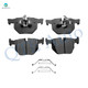 Set of 12 Front 348mm-Rear 336mm Drilled Slotted Brake Disc Rotors-Ceramic Brake Pad Kit For 2009-2011 BMW 335D