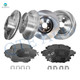 Set of 12 Front 293mm-Rear 274mm Brake Disc Rotors-Ceramic Brake Pad Kit For 2014 2015 Subaru Forester