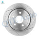Set of 12 Front-Rear 330mm Drilled Slotted Brake Disc Rotors-Ceramic Brake Pad Kit For 2011-2020 Jeep Grand Cherokee