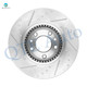 Set of 12 Front 299mm-Rear 280mm Drilled Slotted Brake Disc Rotors-Ceramic Brake Pad Kit For 2006-2012 Ford Fusion