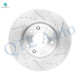 Set of 12 Front 299mm-Rear 280mm Drilled Slotted Brake Disc Rotors-Ceramic Brake Pad Kit For 2006-2012 Ford Fusion