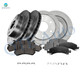 Set of 12 Front 305mm-Rear 330.2mm Drilled Slotted Brake Disc Rotors-Ceramic Brake Pad Kit For 2004-2008 Chevrolet Express 1500