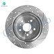 Set of 12 Front 296mm-Rear 281mm Drilled Slotted Brake Disc Rotors-Ceramic Brake Pad Kit For 2007-2011 Toyota Camry