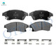 Set of 12 Front 276mm-Rear 268mm Drilled Slotted Brake Disc Rotors-Ceramic Brake Pad Kit For 2014-2016 Chevrolet Sonic Front D1522 8730