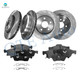 Set of 12 Front-Rear 330mm Drilled Slotted Brake Disc Rotors-Ceramic Brake Pad Kit For 2012 2013 Jeep Grand Cherokee