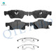 Set of 12 Front-Rear 330mm Drilled Slotted Brake Disc Rotors-Ceramic Brake Pad Kit For 2012 2013 Jeep Grand Cherokee