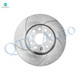 Set of 6 Front 312mm Drilled Slotted Brake Disc Rotors-Ceramic Brake Pad Kit For 2011-2016 Volkswagen EOS