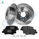 Set of 6 Rear 284mm Brake Disc Rotors-Ceramic Brake Pad Kit For 2010-2017 Hyundai Azera