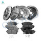 Set of 12 Front 316mm-Rear 290mm Brake Disc Rotors-Ceramic Brake Pad Kit For 2010 2011 Subaru Outback