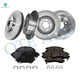 Set of 12 Front 303mm-Rear 278mm Brake Disc Rotors-Ceramic Brake Pad Kit For 2001-2004 Chevrolet Monte Carlo Rear D814 7387
