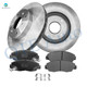 Set of 6 Front 260mm Brake Disc Rotors-Ceramic Brake Pad Kit For 1998-2002 Honda Accord L4