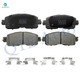 Set of 12 Front 295.8mm-Rear 292mm Brake Disc Rotors-Ceramic Brake Pad Kit For 2015-2017 Nissan Leaf 5 Stud Wheel