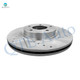 Set of 12 Front 299mm-Rear 280mm Drilled Slotted Brake Disc Rotors-Ceramic Brake Pad Kit For 2006 2007 Mazda 6